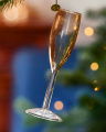 Point noir kerstdecoratie champagne