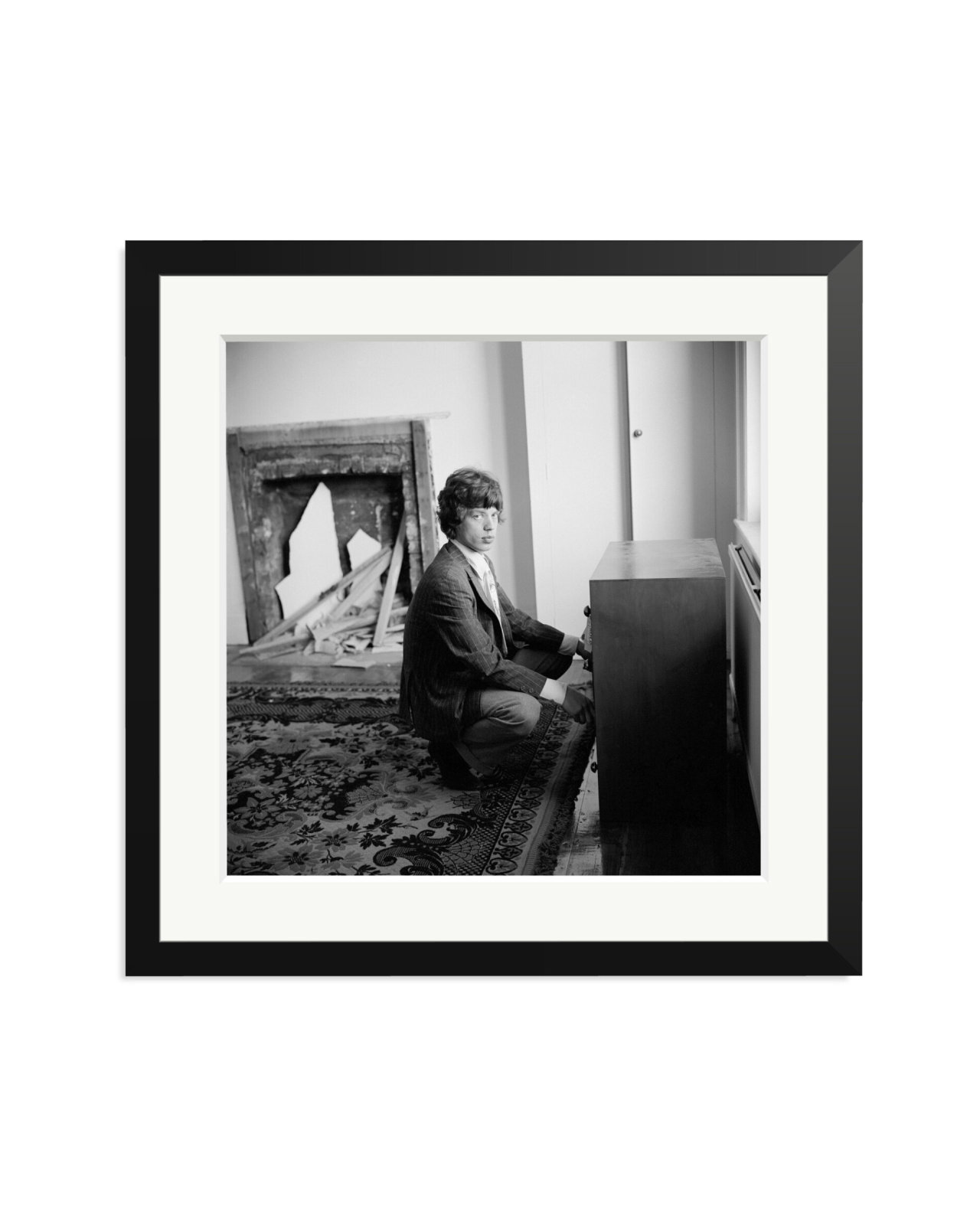 Mick Jagger at Home, 1966 Black / Large