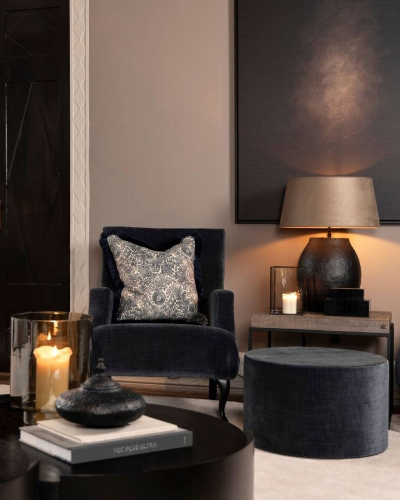 Medina kissenbezug fransen flower indigo