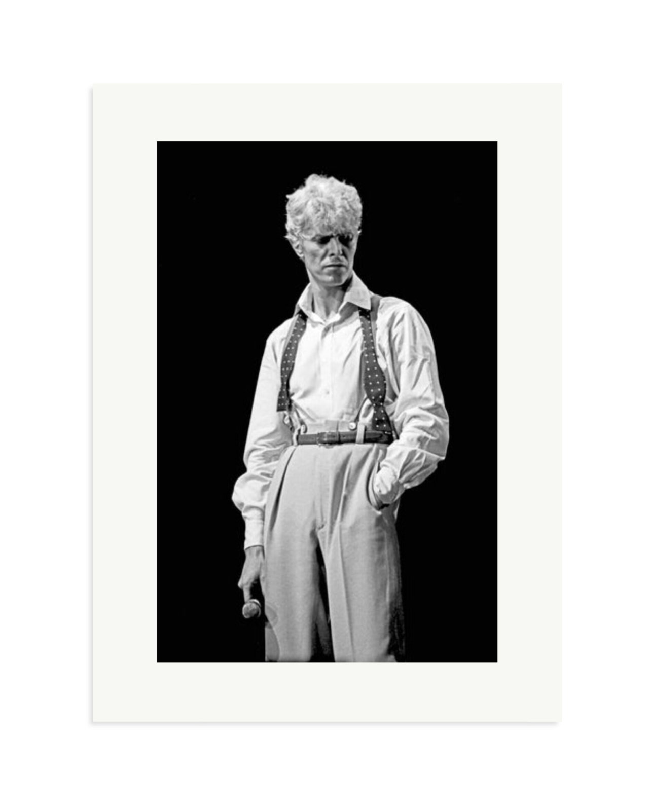 David Bowie 1983 Black and White Print Only / XL