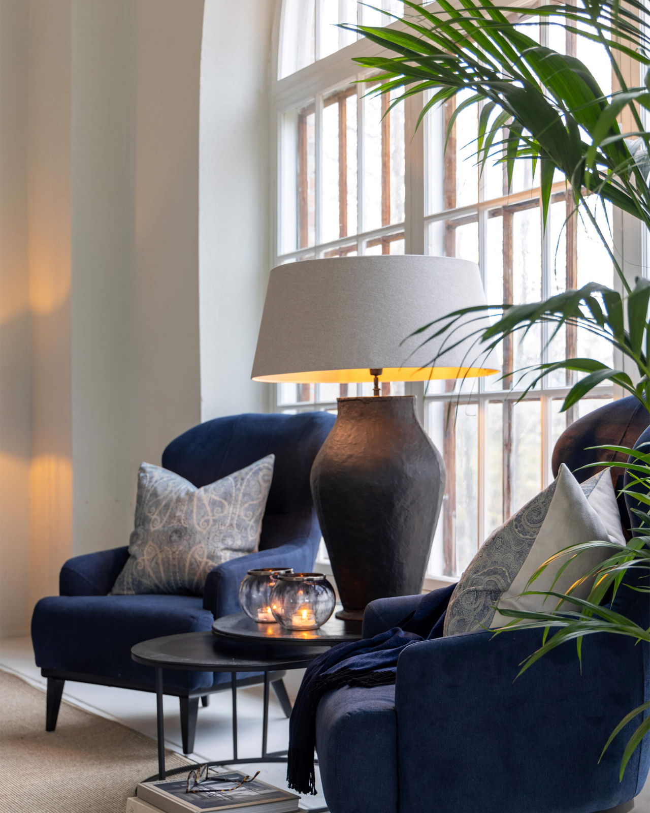 Sheldon kuddfodral paisley indigo