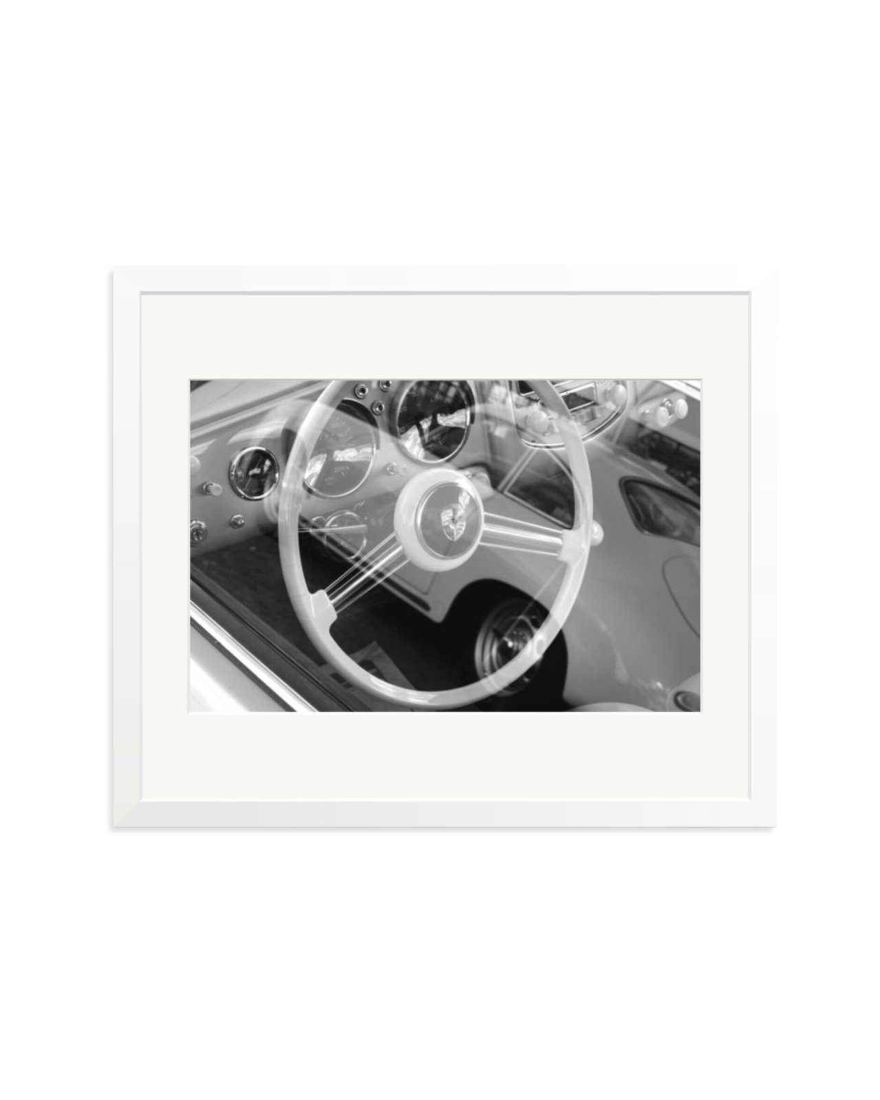 Porsche Steering Wheel White / Large