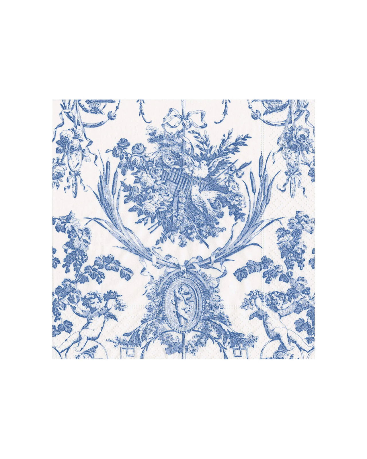 Romantic Toile Napkins Blue 20-pcs