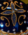 Lux Aurelia kerstbal blauw