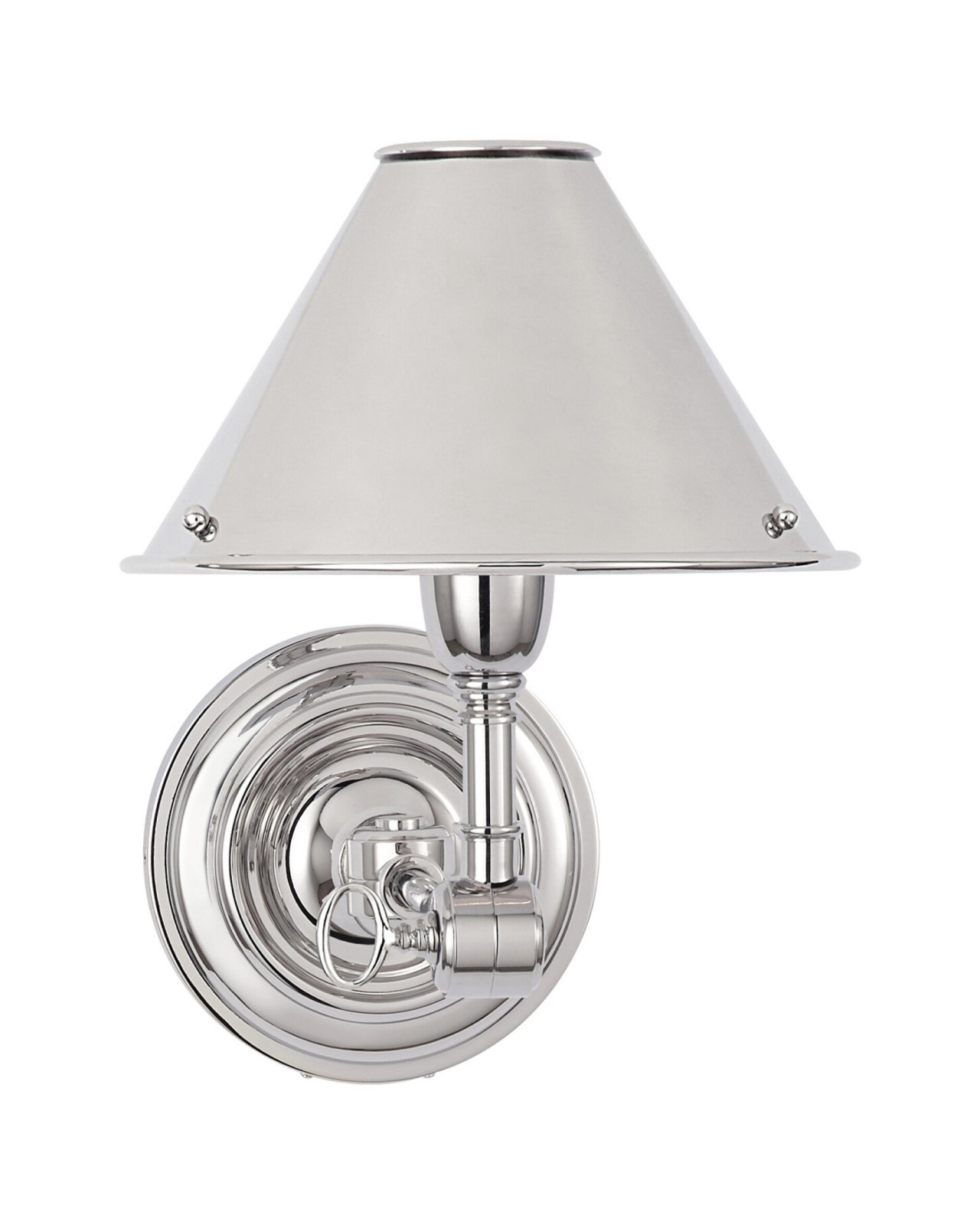 Anette Single Sconce Polished Nickel
