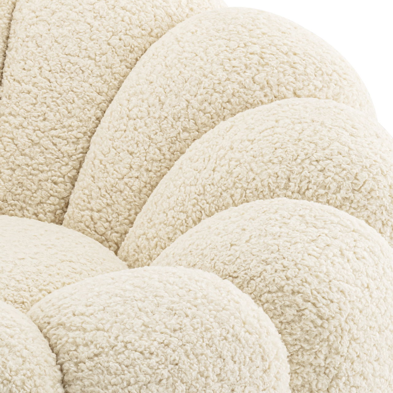 Mello snurrfåtölj faux shearling