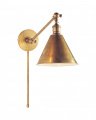 Boston Functional Single Library Light Antique Brass
