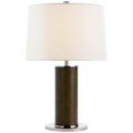 Beckford Table Lamp Chocolate Leather
