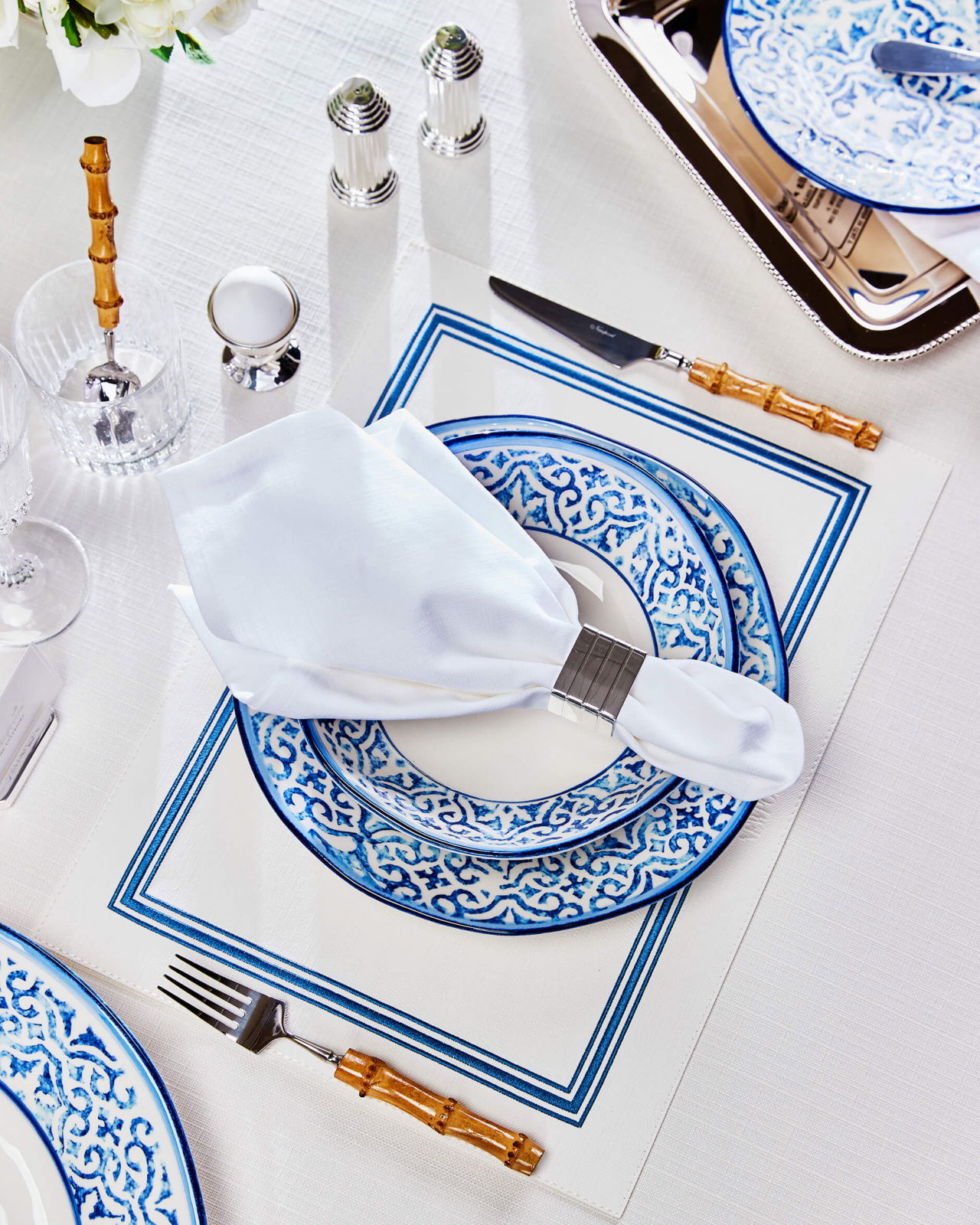 Regatta bordstablett vit/blå