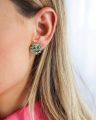 Kassandra earrings green combo