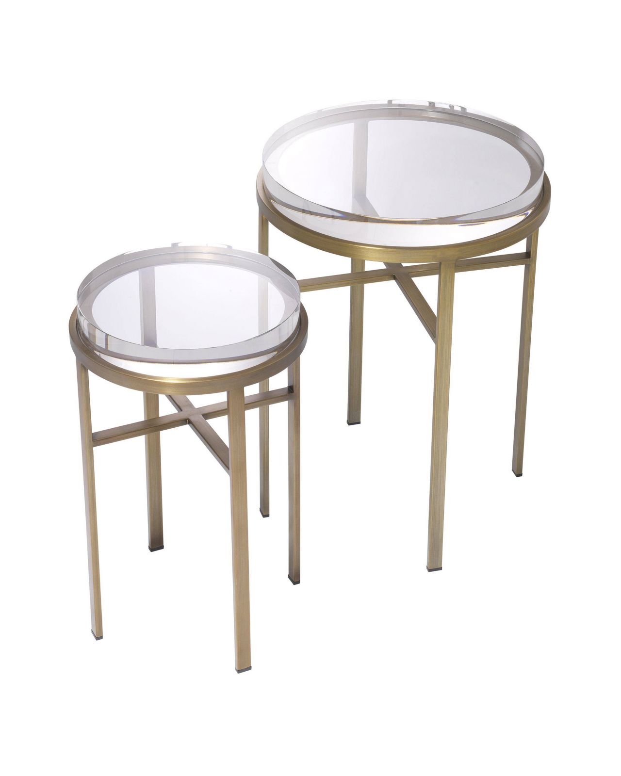 Hoxton side table brass