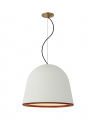 Murphy Pendant White and Dark Teak Large