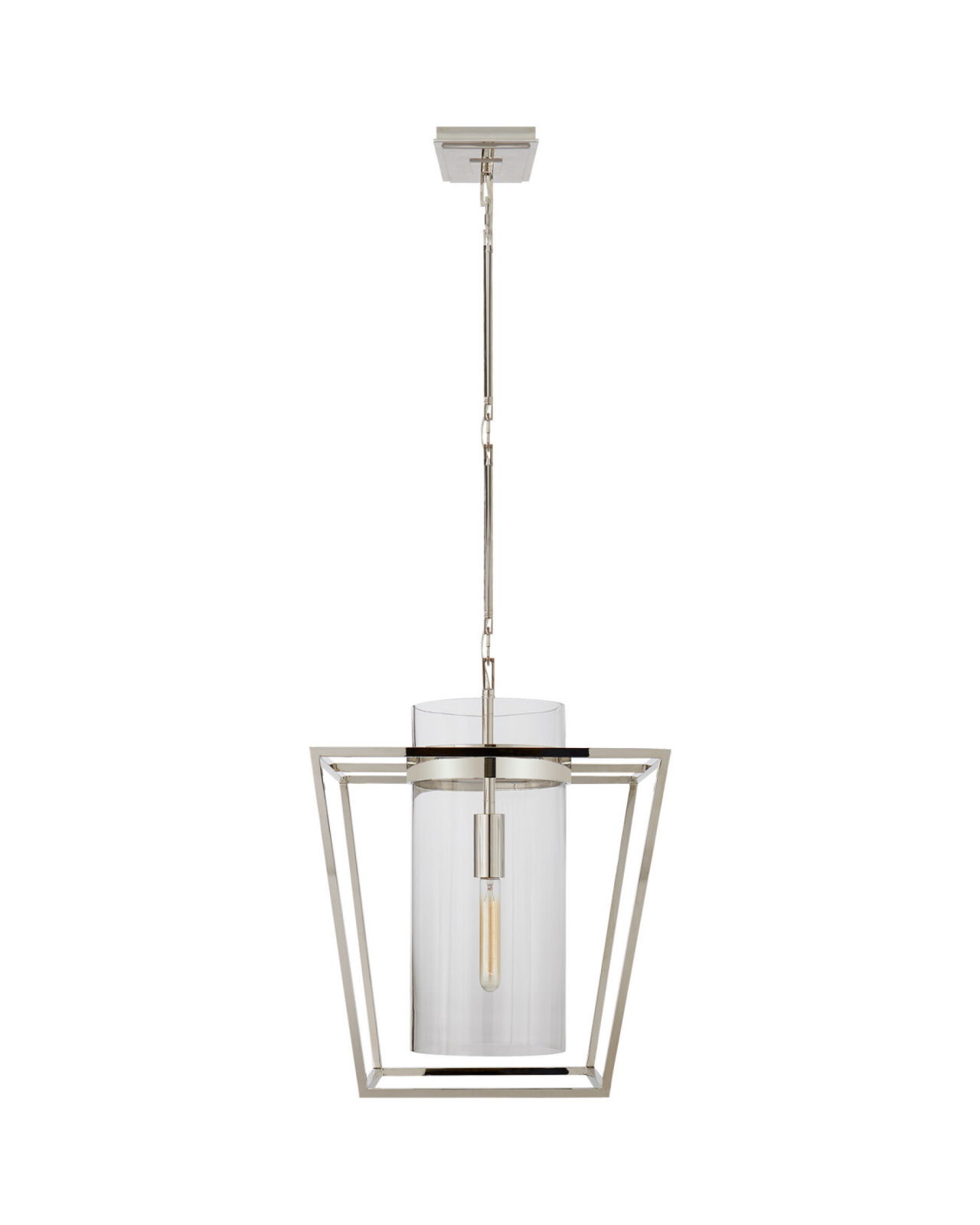Presidio Small Lantern Polished Nickel