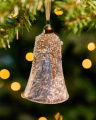 Isoble Glass Bell Ornament Champagne