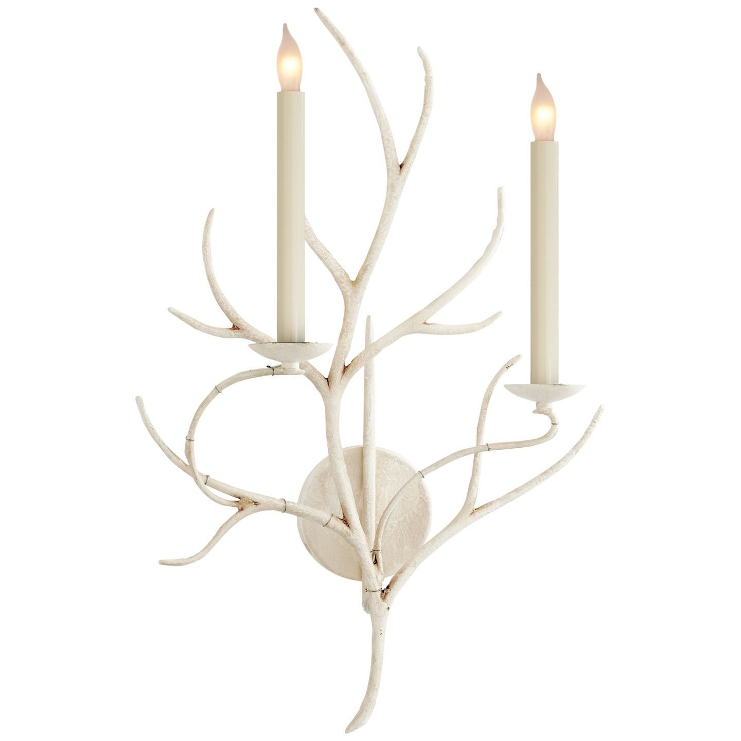 Branch Sconce Old White