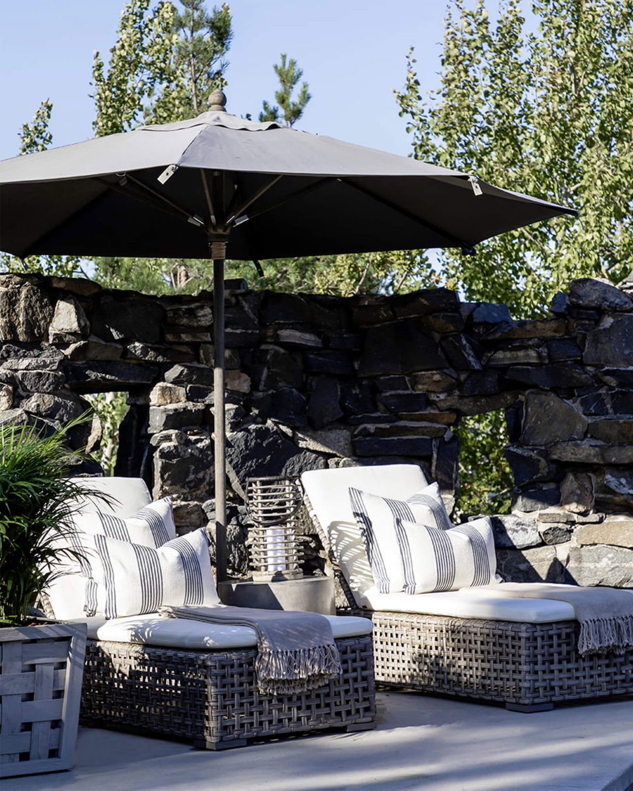 Orlando Sonnenliege Grau