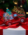 Bruce auto kerstboomdecoratie rood