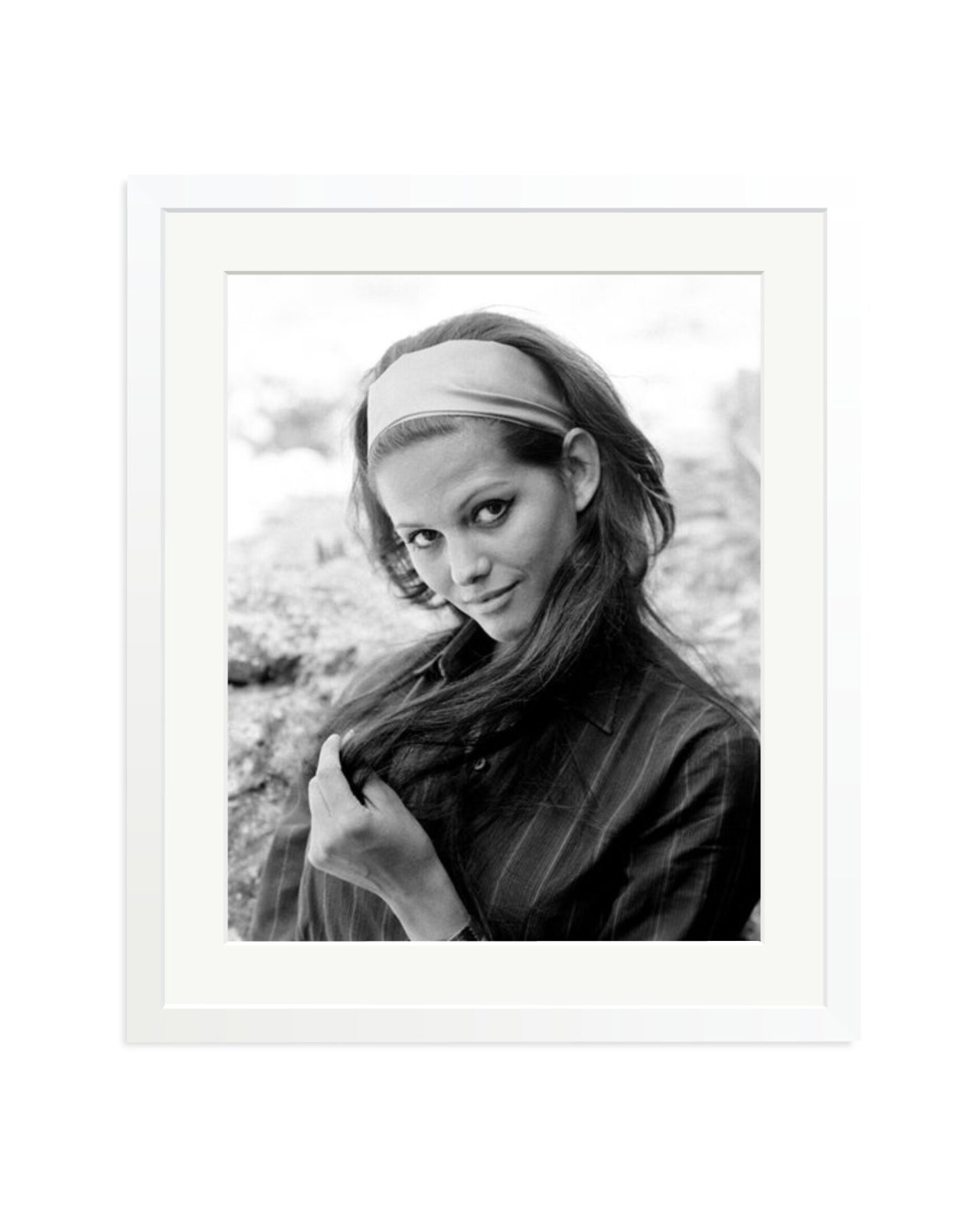 Claudia Cardinale Portrait, 1950 White / Large