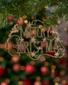 Merry Christmas Weihnachtsschmuck Gold 13cm