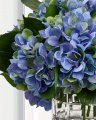 Kunstig Hortensia stilk blå