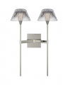 Blaze 19" 2 Light Tail Sconce Polished Nickel