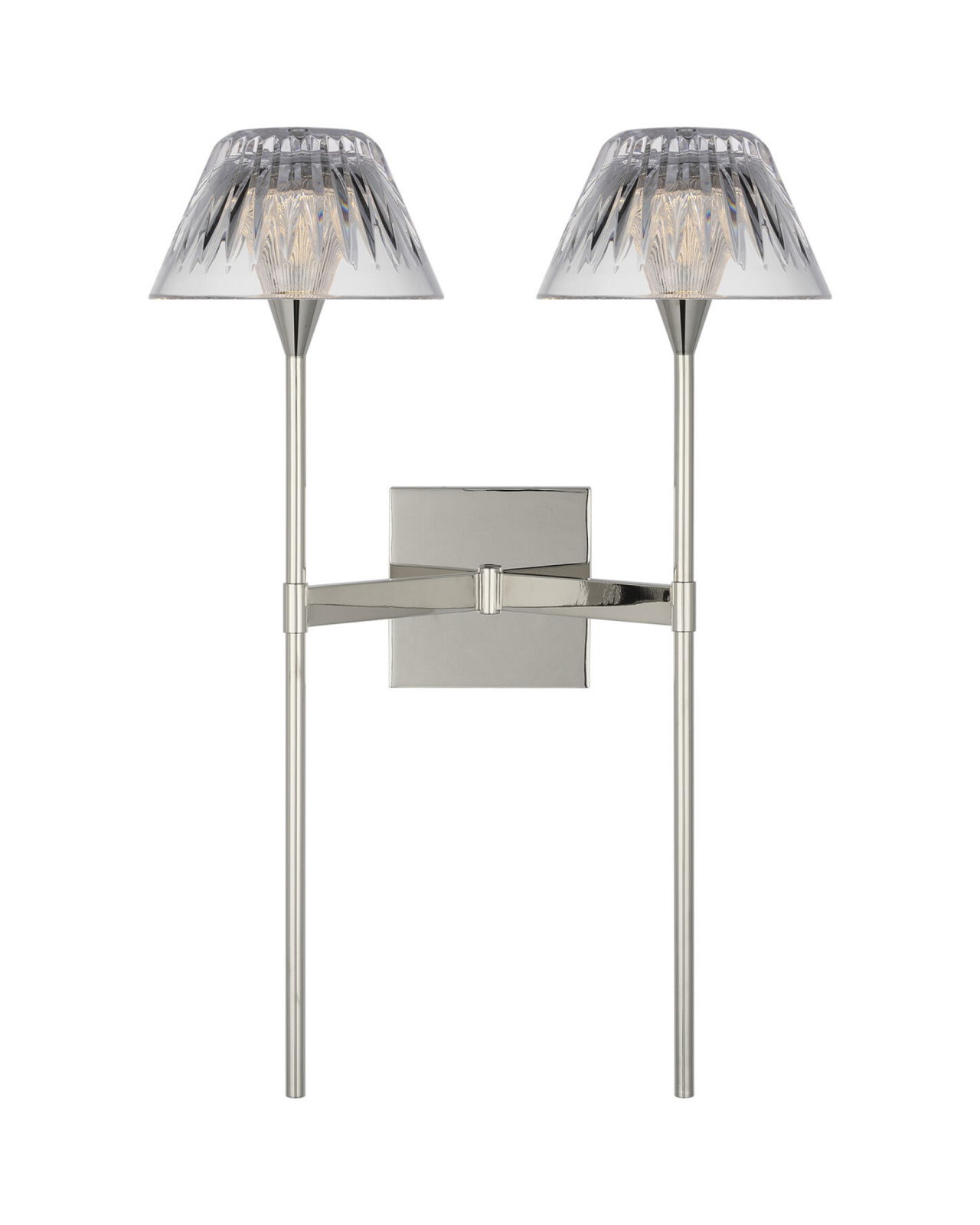Blaze 19" 2 Light Tail Sconce Polished Nickel