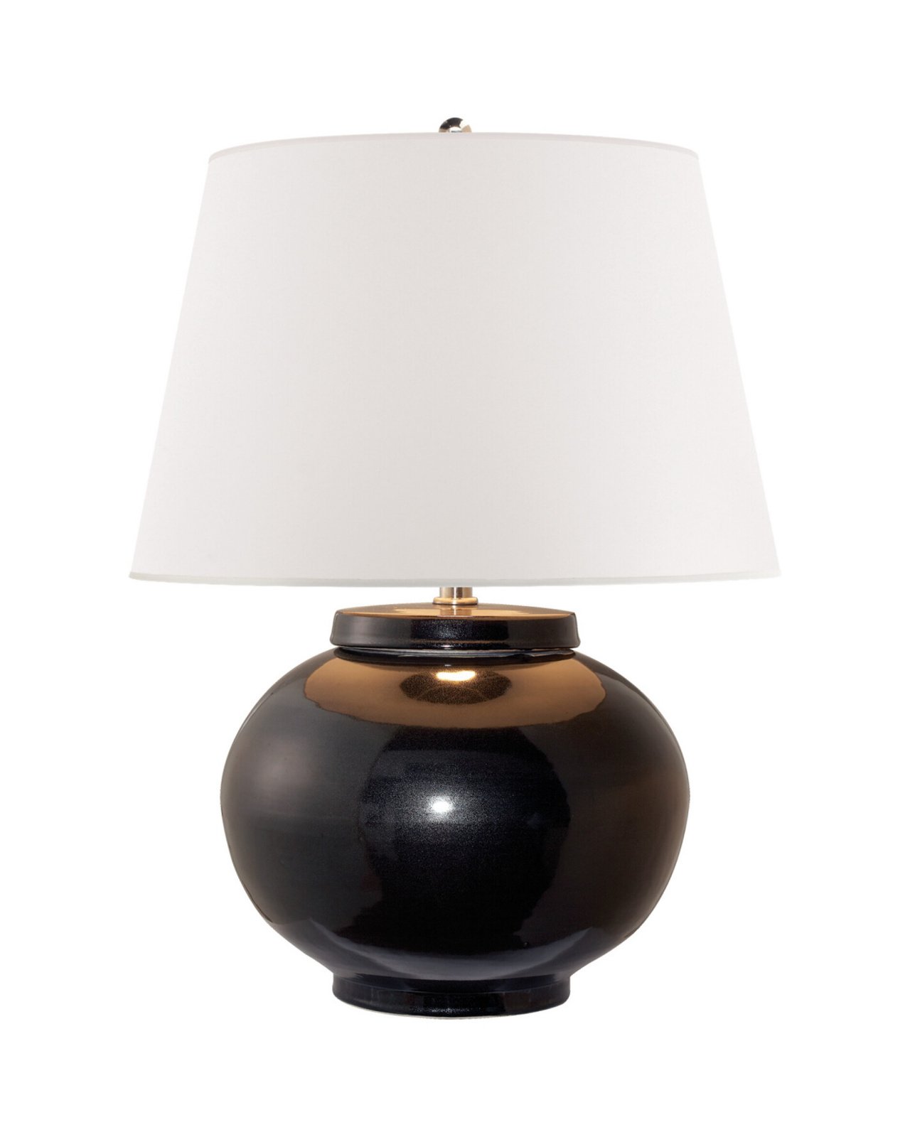 Carter Table Lamp Black Porcelain