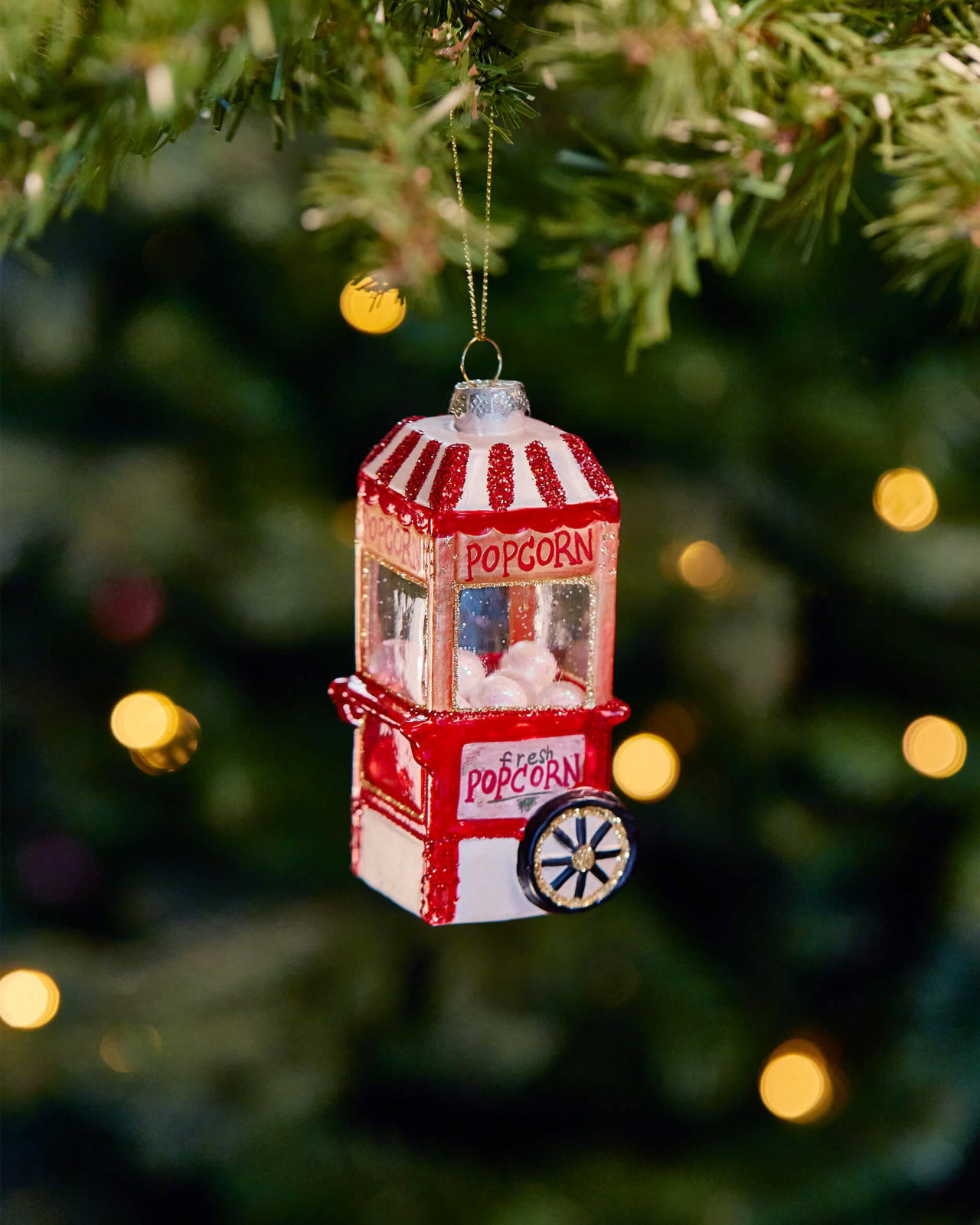 Roy Popcorn Machine Ornament