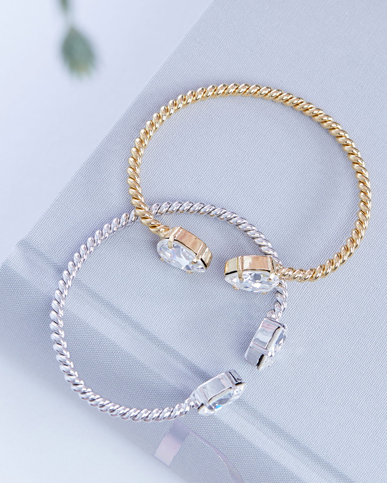 Mini Drop armband crystal rhodium