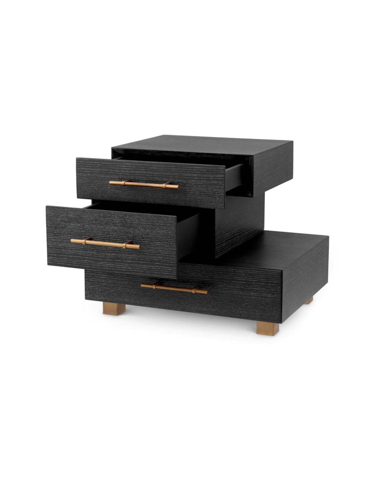 Evendale Nightstand Charcoal Oak