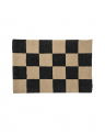 Doormat Square black natural
