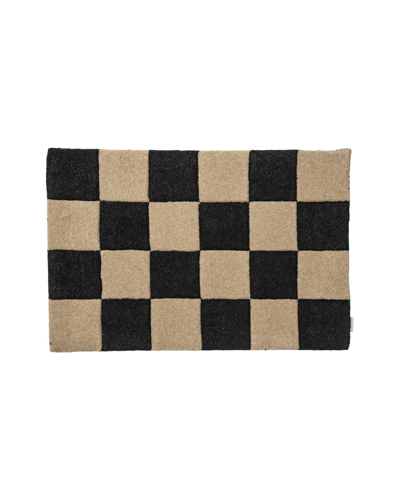 Doormat Square black natural
