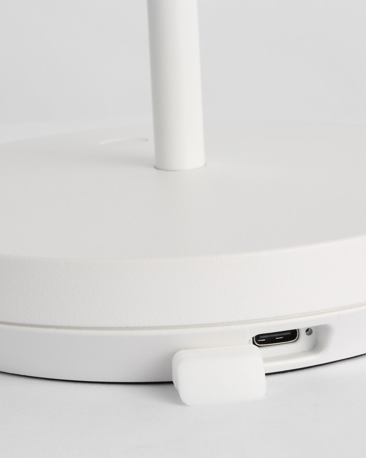 Doppia bordslampa uppladdningsbar vit