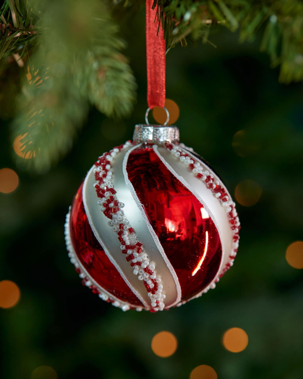 Selena julkula röd/silver 8cm