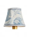 Schumacher 5" Delft Toile De Fleurs Bell Empire Shade