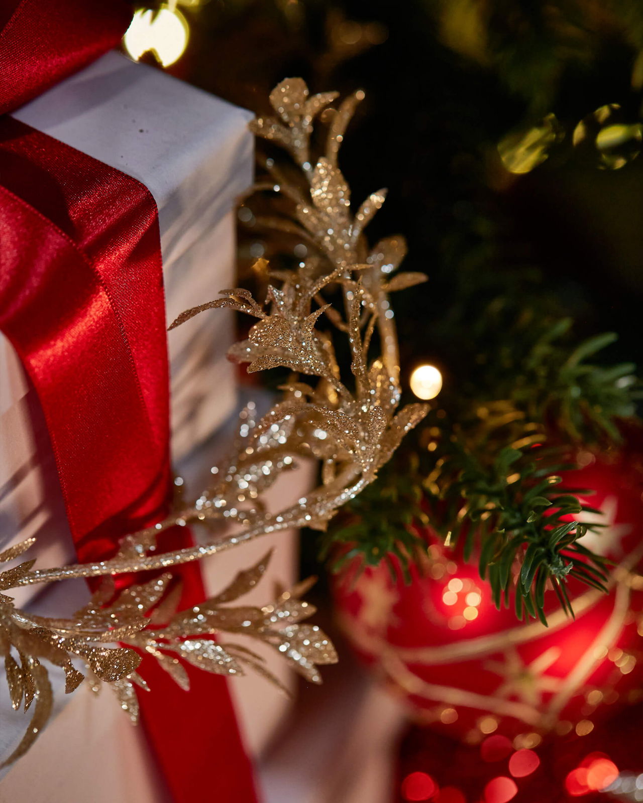 Colette bladgirlang champagne 180cm