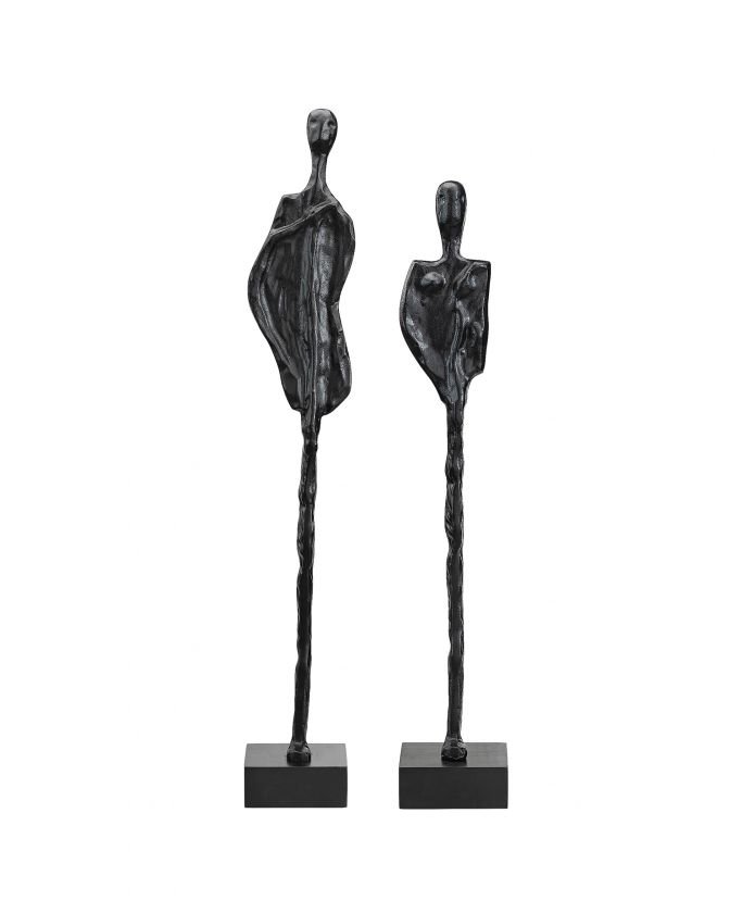 La Coppia statuer svarte