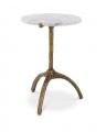 Cortina side table white marble
