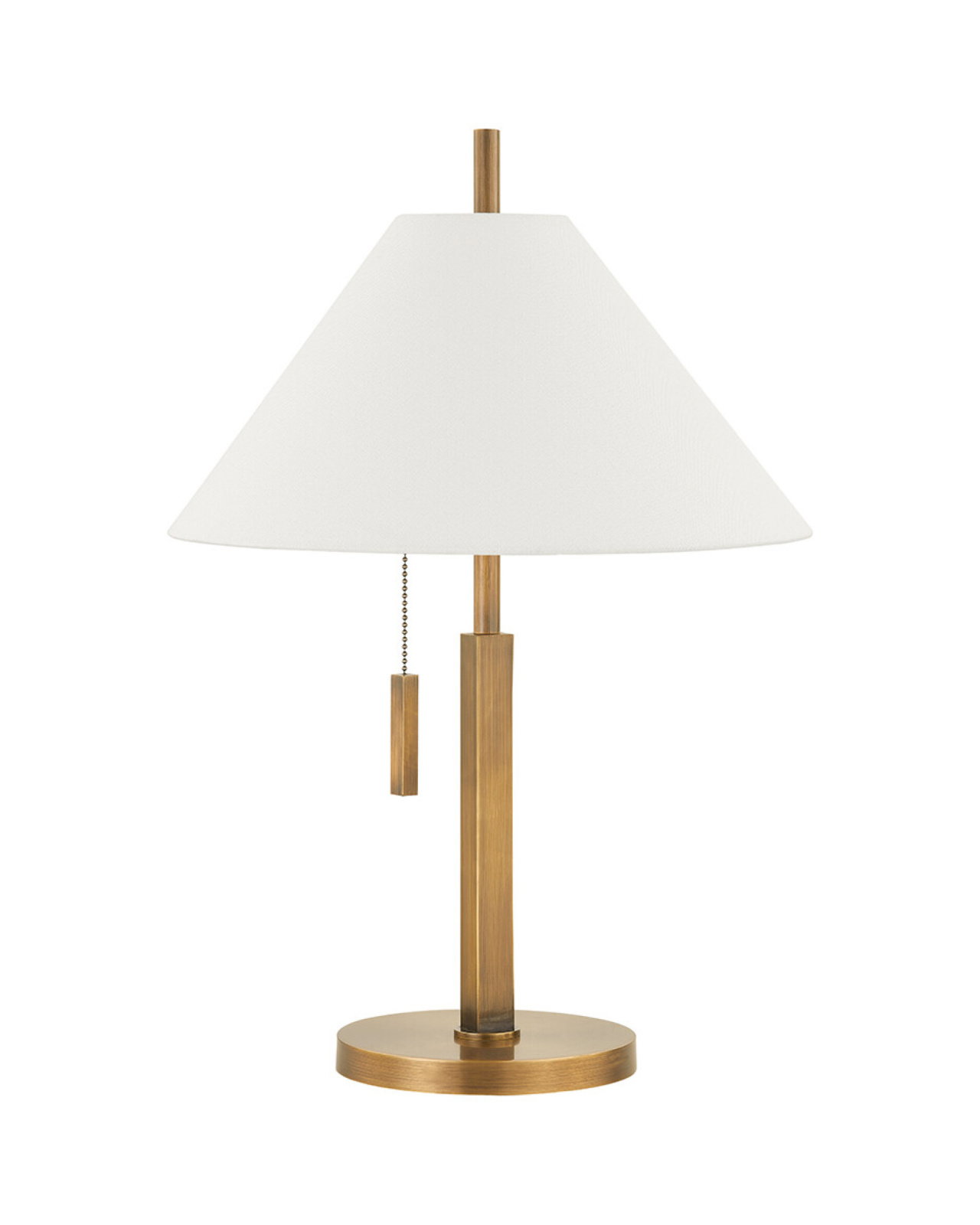 Clic brass table lamp