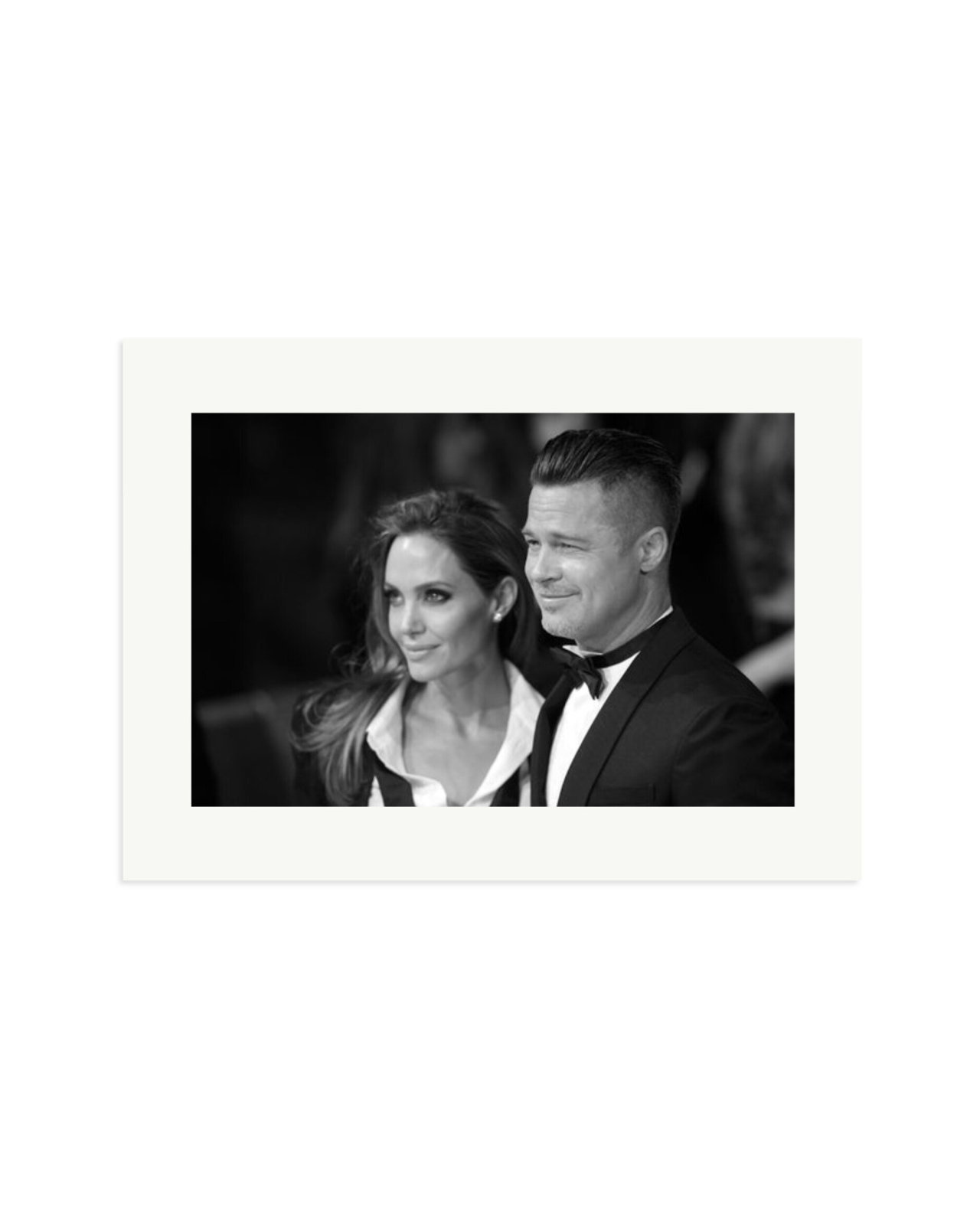 Brad Pitt and Angelina Jolie Print Only / XL