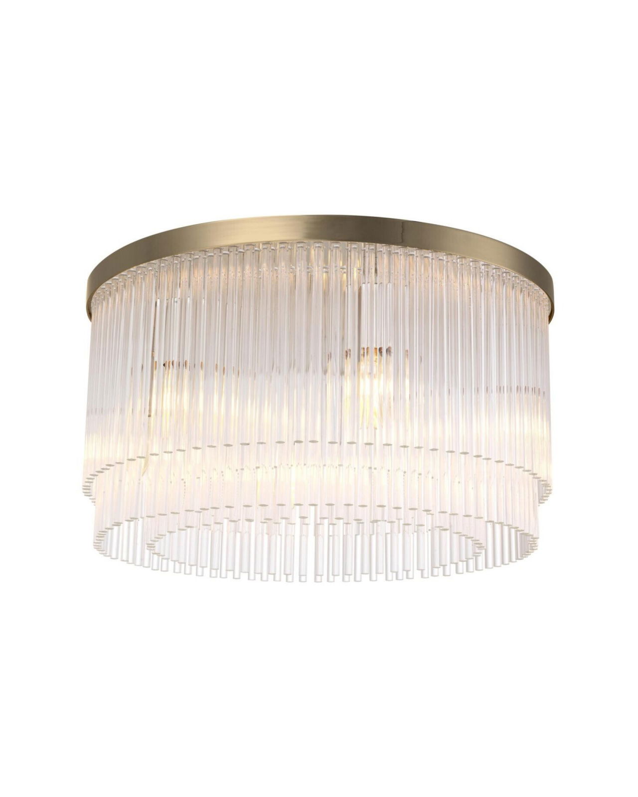 Hector plafondlamp antiek messing