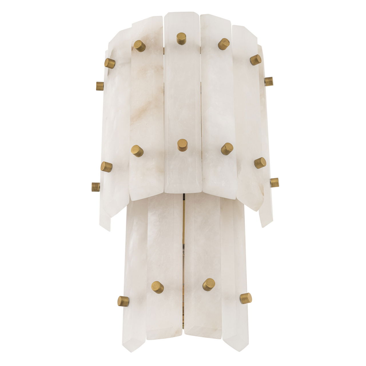 Blason vägglampa antik mässing dubbel