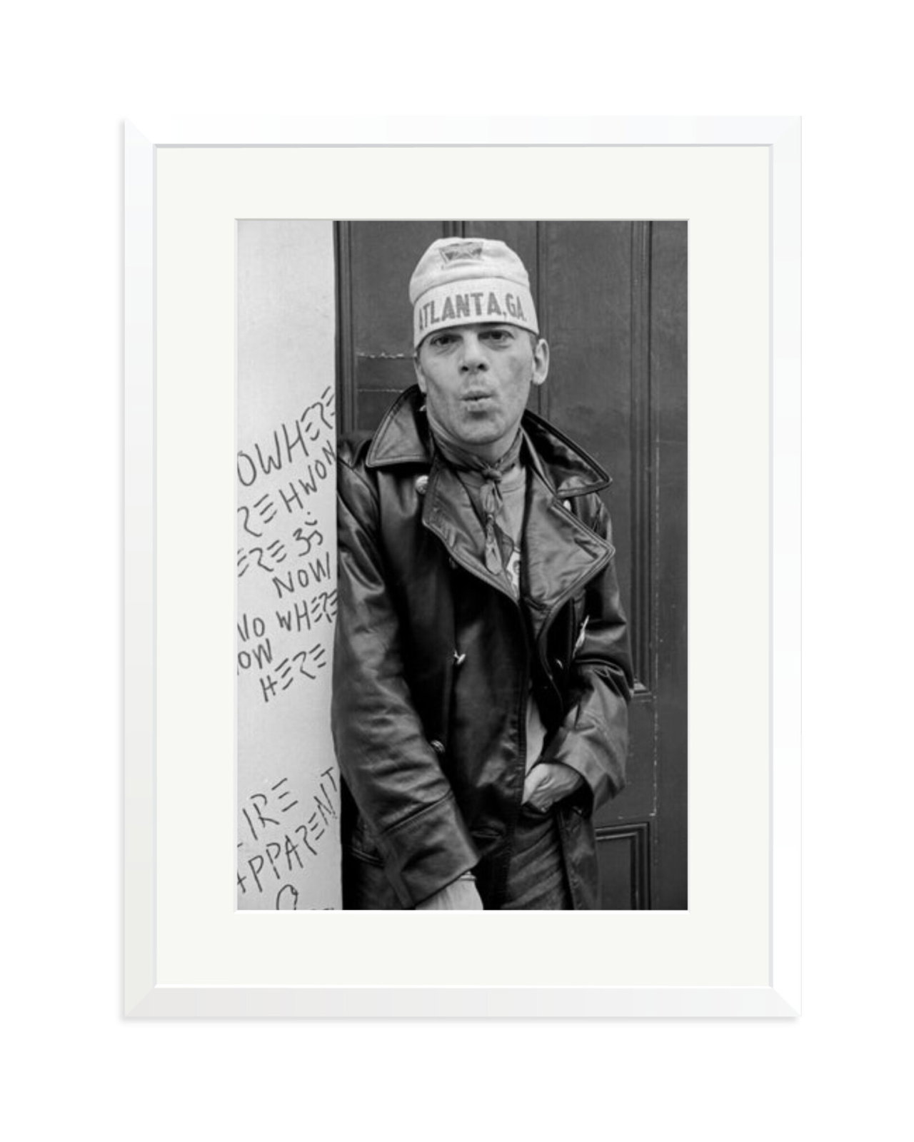 Ian Dury Outside Stiff Records 1978 London White / XL