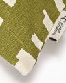 Ikat Block Cushion Cover Green