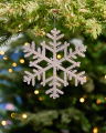 Ainslie Snowflake Ornament Silver