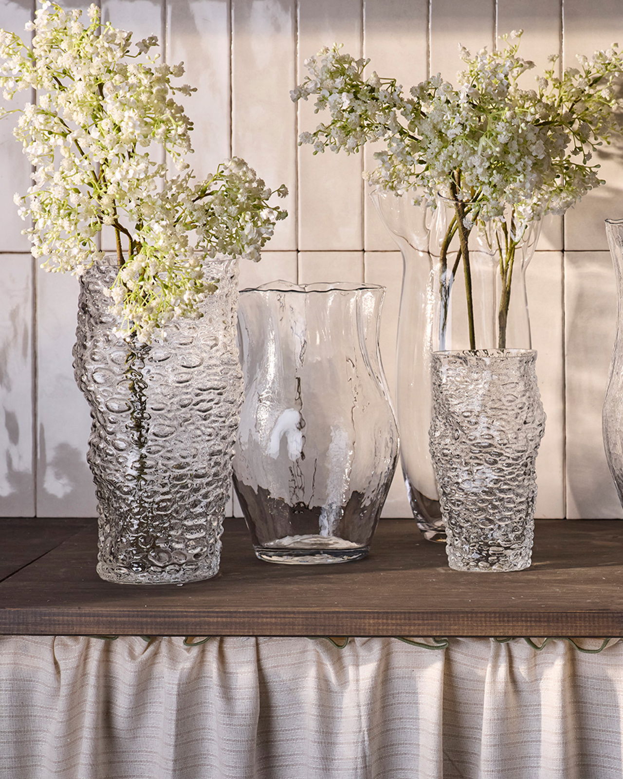 Zoey vaas helder glas