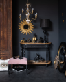 Nevermore black console table
