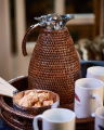 Cognac Thermal Carafe Rattan