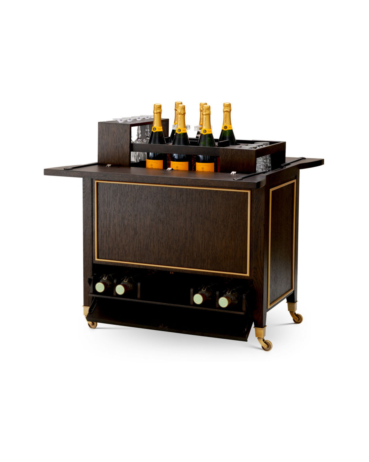 Galliano drinksvogn braunes Eichenfurnier