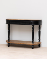 Nevermore black console table